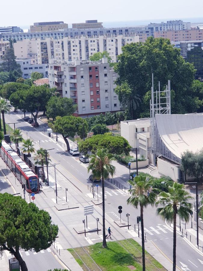 Big Flat Sea Vieuw 95 M2 5 Rooms Near Airport 5 Min Train 3 Min And Tram On Site, Beach 7 Min, 2 Showers And 2 Toilets , Neuf Grand Appartement 95 M2 5 Chambres Proche Aeroport 5 Min Train 3 Min Et Tramway Sur Place, Plage 7 Min 2 Douches Et 2 Wc Vue 니스 외부 사진