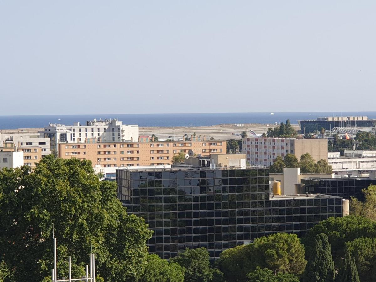 Big Flat Sea Vieuw 95 M2 5 Rooms Near Airport 5 Min Train 3 Min And Tram On Site, Beach 7 Min, 2 Showers And 2 Toilets , Neuf Grand Appartement 95 M2 5 Chambres Proche Aeroport 5 Min Train 3 Min Et Tramway Sur Place, Plage 7 Min 2 Douches Et 2 Wc Vue 니스 외부 사진